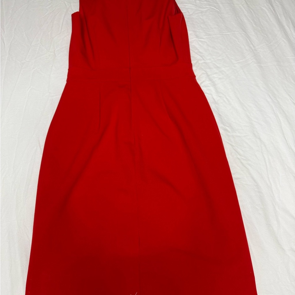 J. Crew Red A-Line Halter Cocktail Dress